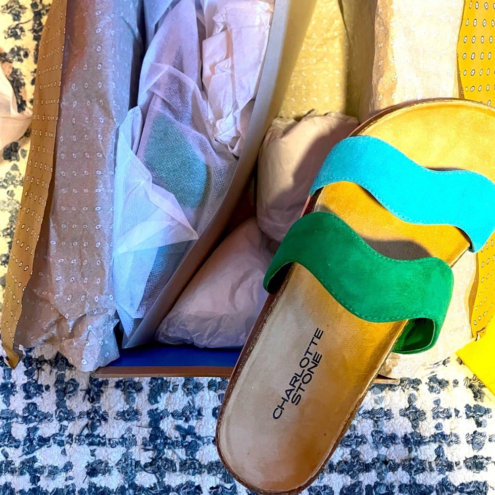 Charlotte Stone Rincon Sandals in Lagoon